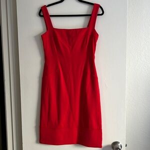 Ralph Lauren Black Label red wool dress.